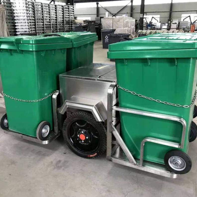 绿洁不锈钢四桶清运三轮车 六桶垃圾车 长续航 强动力可定制 有质保