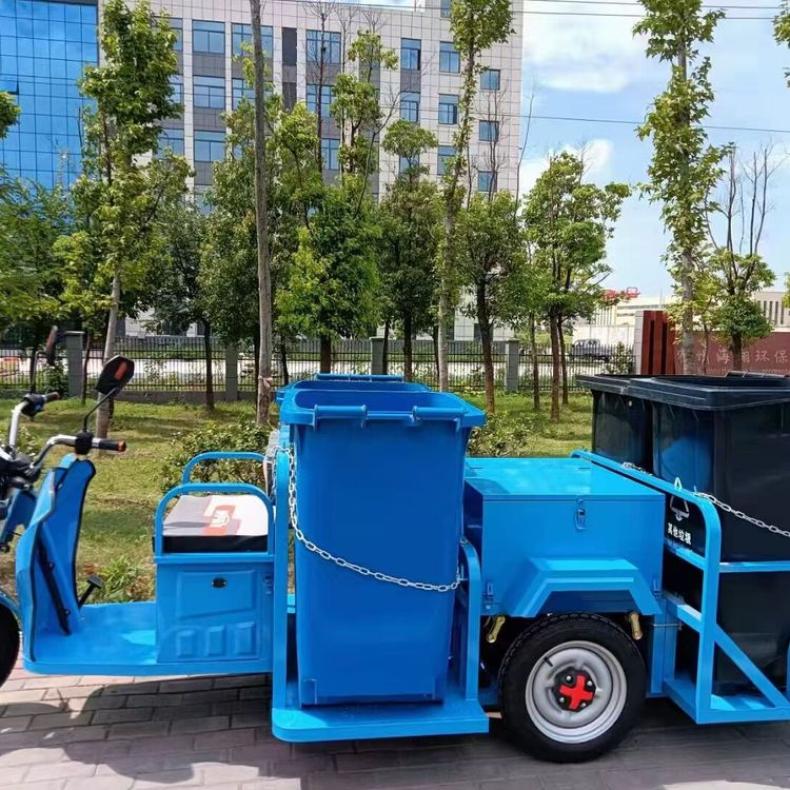 分类垃圾清运车 环卫四桶垃圾车定制 塑料垃圾桶转运保洁车批发