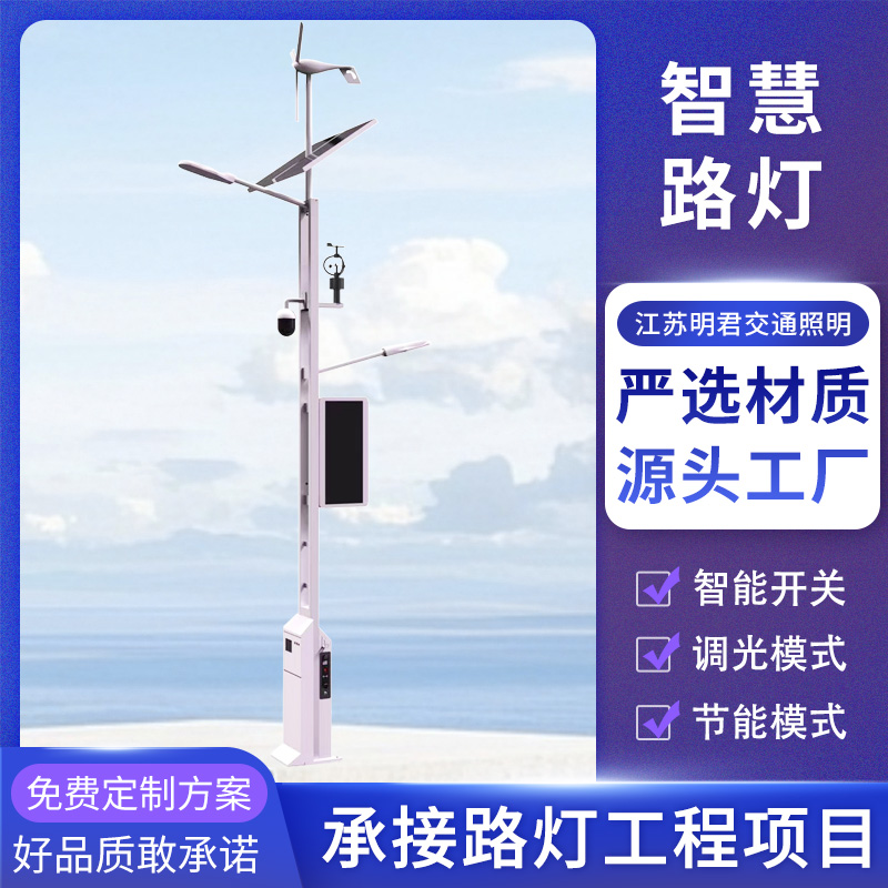 城市街道用 一站式供应 多杆合一智慧路灯厂家 规模生产 明君