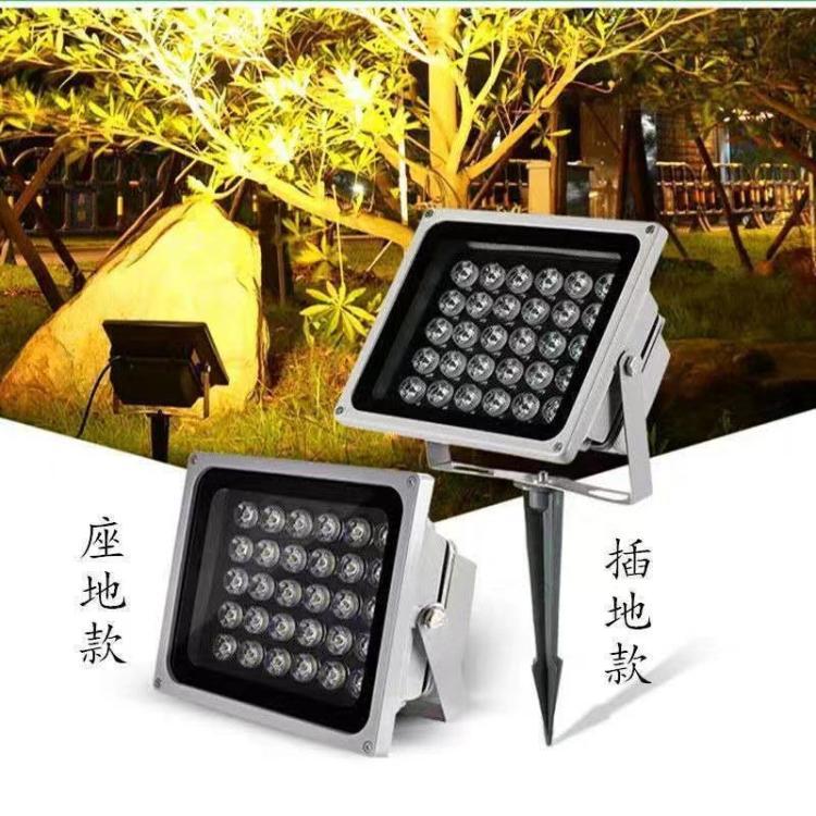 厂家 led投光灯射灯室外防水背景墙超亮工地射树照叔灯户外照明灯