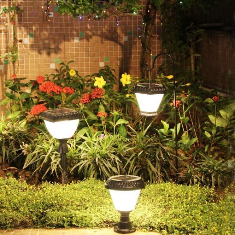 太阳能户外庭院灯花园地插草坪插地露营帐篷挂柱头灯墙壁灯