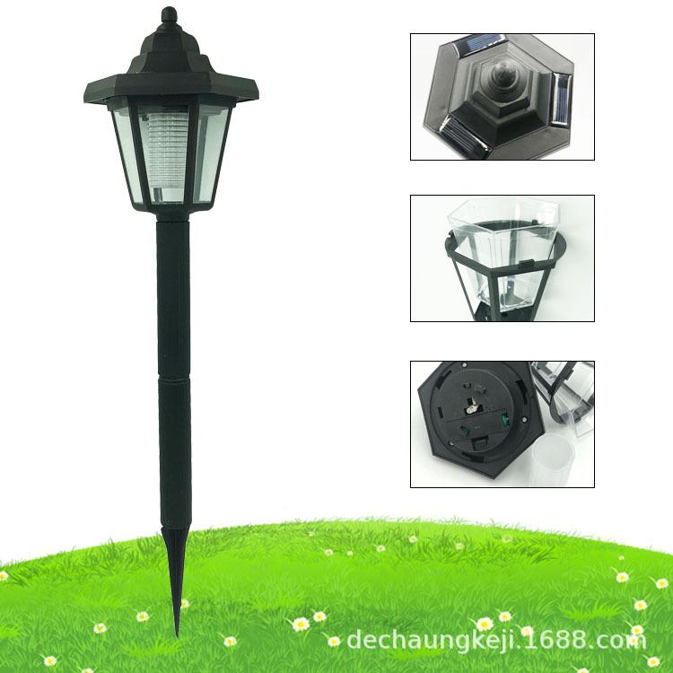 户外太阳能六角LED户外灯庭院景观灯装饰地插灯草坪灯