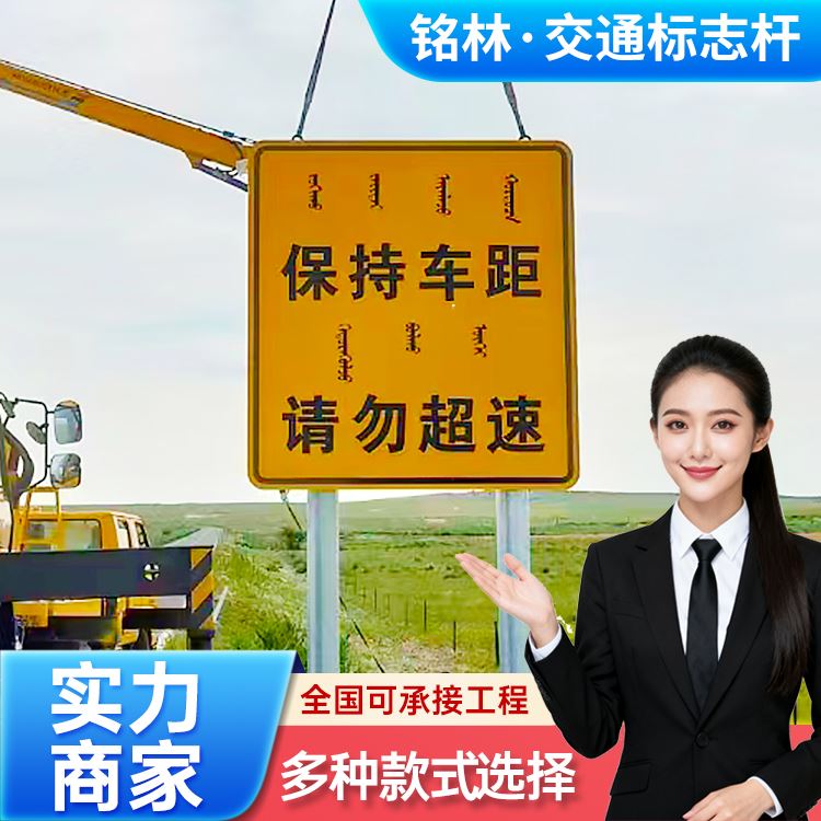 铭林预埋件交通标志杆牌安装便捷机场跑道指引