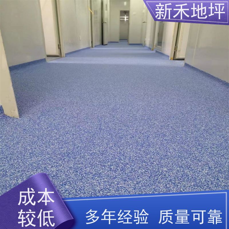 仓储地面用环氧彩砂地坪自流平施工工序 取代压砂做法落后费用贵