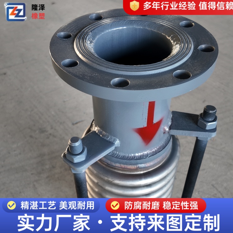 隆泽 厂家 直埋双向套筒补偿器 风机进出口膨胀节 降低安装维护成本