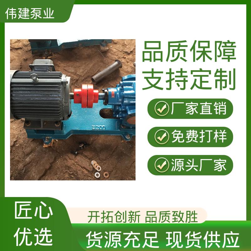 伟建供应 无堵塞耐高温 电动齿轮泵 规格齐全 机油柴油液运输用