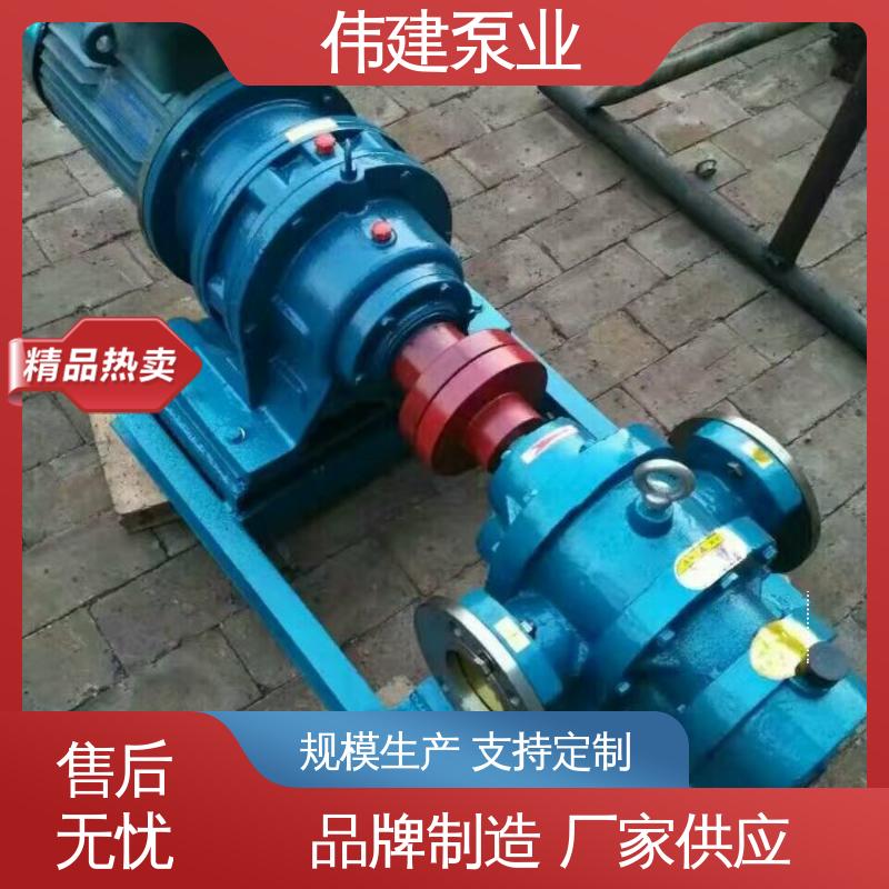 伟建供应 润滑油脂沥青输送 噪音小体积小 LC减速机罗茨泵 支持定制