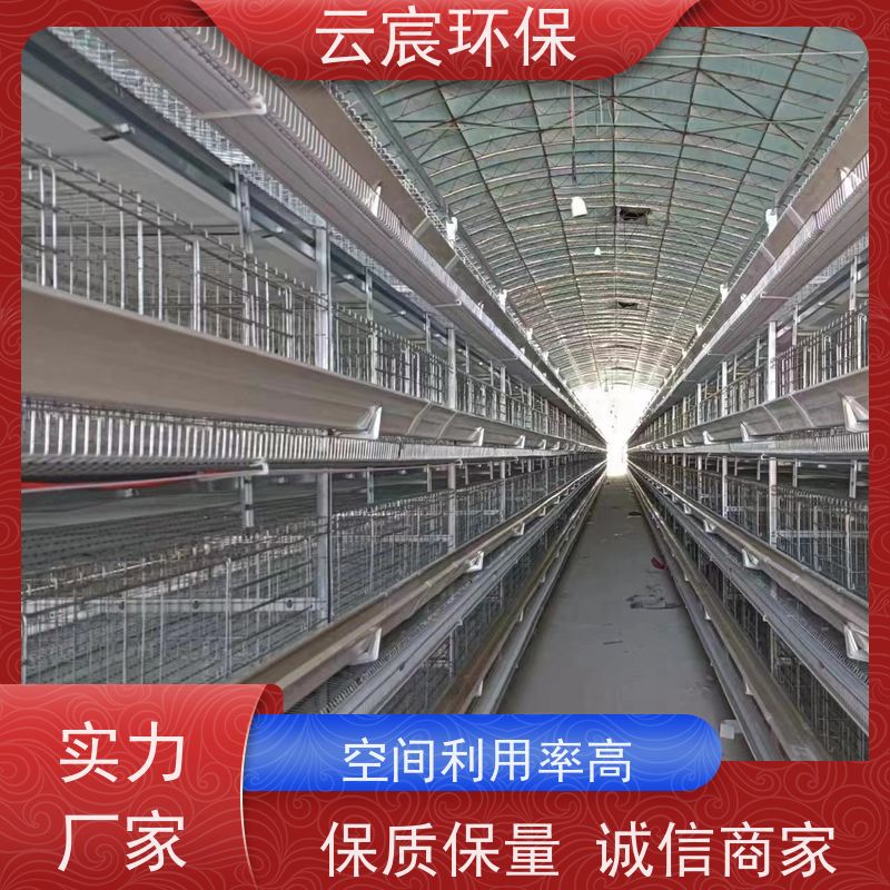 云宸环保 全自动立体小层叠蛋鸡笼 智能化养殖 耐腐蚀 框架牢固