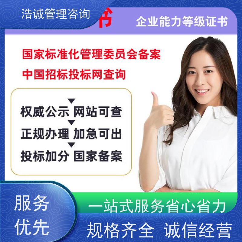 浩诚咨询代办 排水管道检测与评估 能力等级证书 投标加分