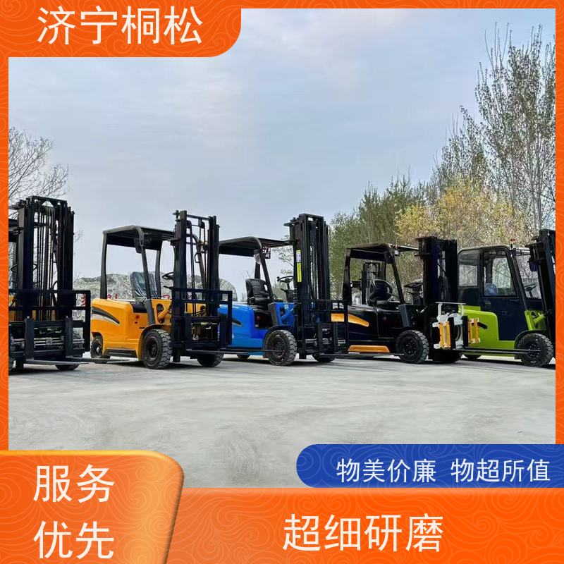 桐松机械 支持定制式 2T环保电动叉车 手刹制动，油刹 好配件随时联系