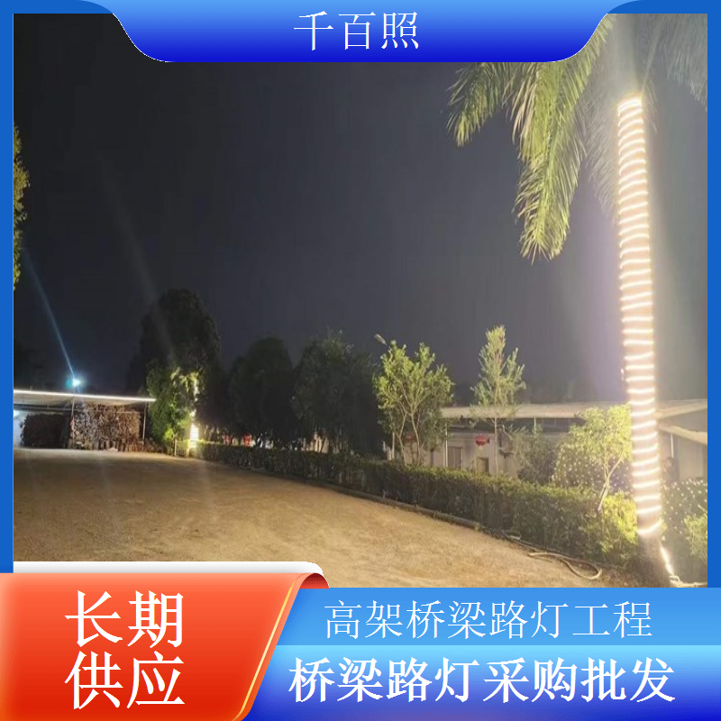 乡村桥梁太阳能路灯无市电免布线适配乡村环境千百照