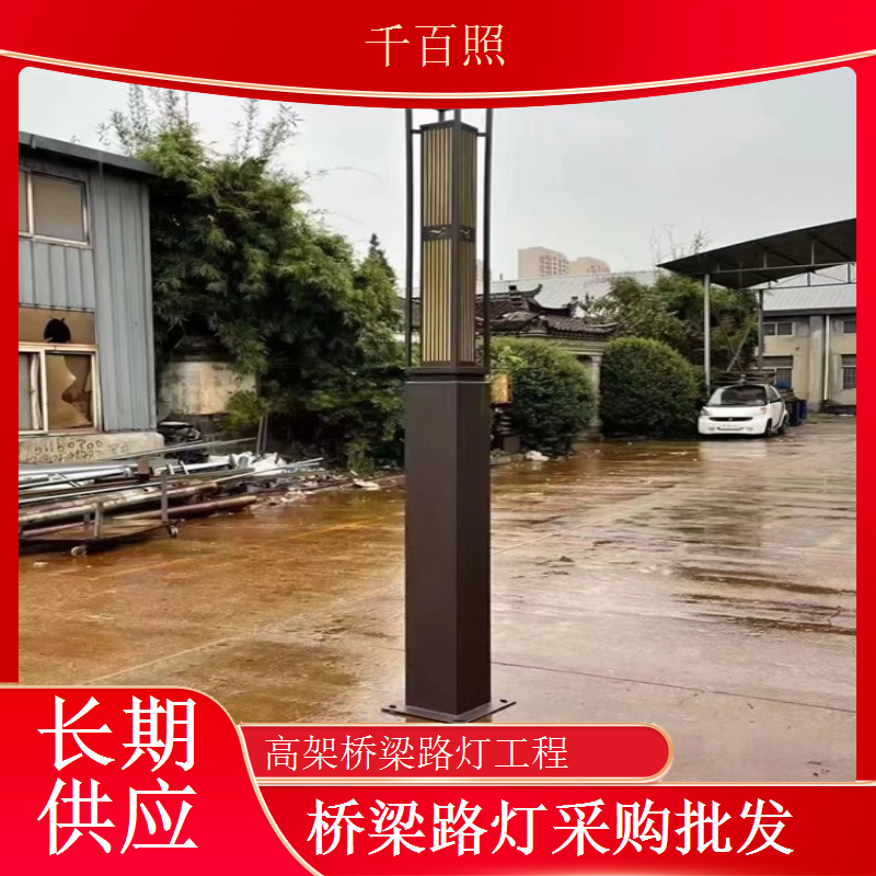 小跨度桥梁路灯工程小型便捷适配乡村简易桥梁千百照