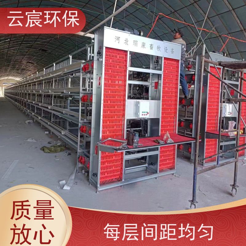 云宸环保 经济型框架式镀锌小层叠式养鸡笼 改善养殖环境 设计合理