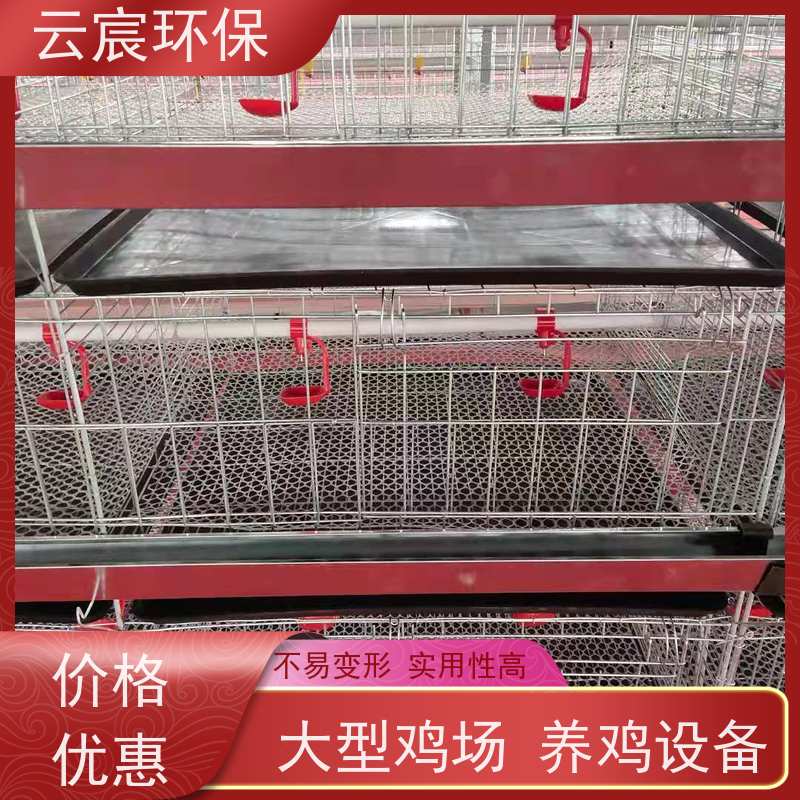 云宸环保 4层一体立式鸡笼 大型鸡场养鸡设备 多层立体结构