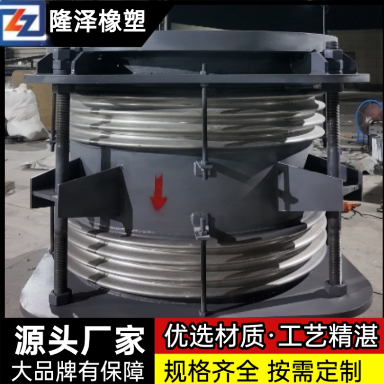 隆泽 厂家 架空波纹补偿器 外加强膨胀节 耐受极端工况
