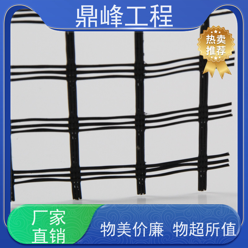 聚酯经编涤纶土工格栅 抗撕裂强度大 热稳定性可靠