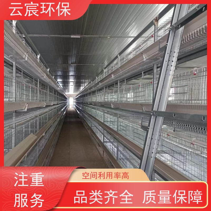 云宸环保 小层叠蛋鸡笼 大型鸡场养鸡设备 操作简单