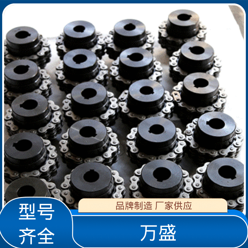 万盛 GLF13 适应高温 合金钢滚子链联轴器 球磨机专用