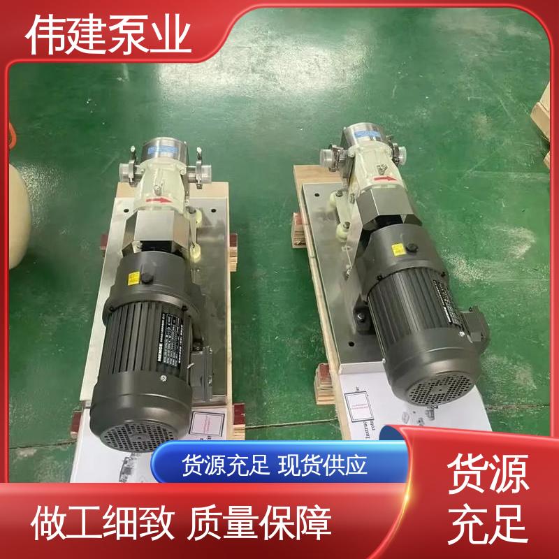伟建定制 防止拉丝或断流 碳素合金钢材质 防漏设计 高粘度物料输送泵