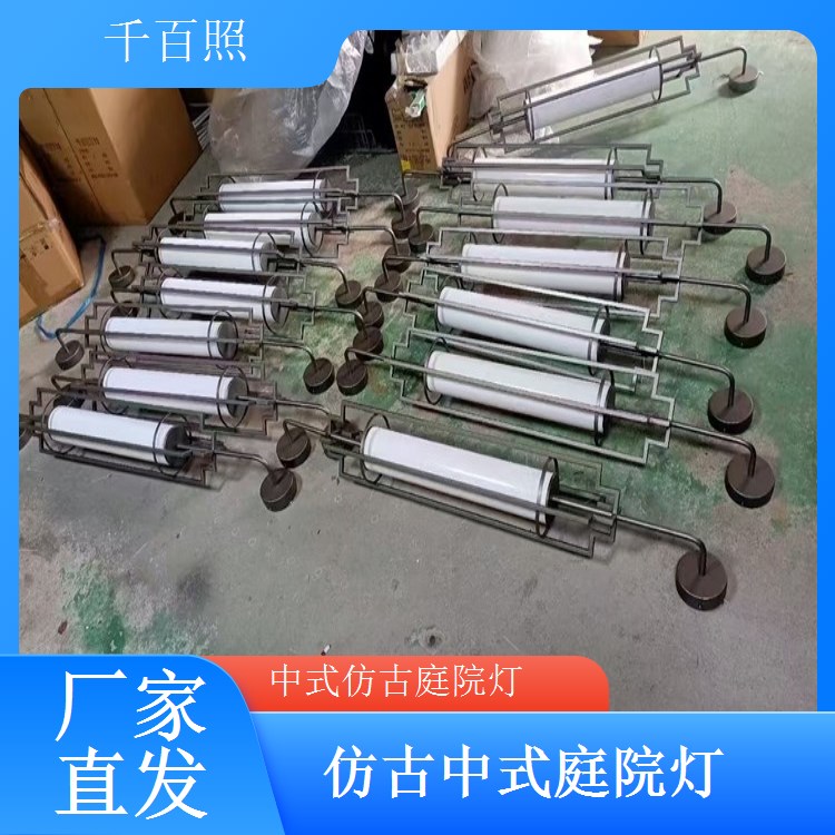仿古竹编中式庭院灯自然古朴小区园林适配千百照庭院灯