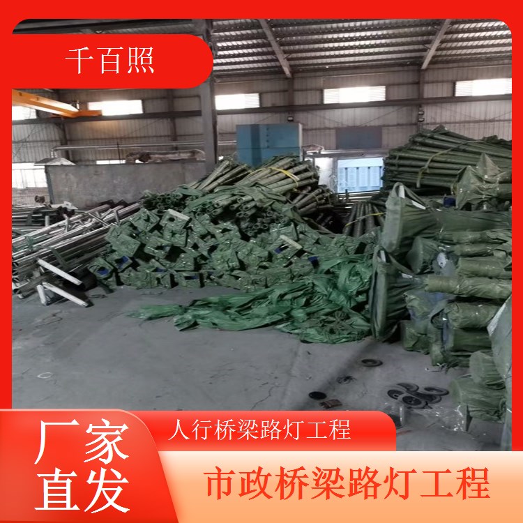 城市桥梁照明工程不锈钢灯杆耐腐蚀城市形象提升千百照路灯