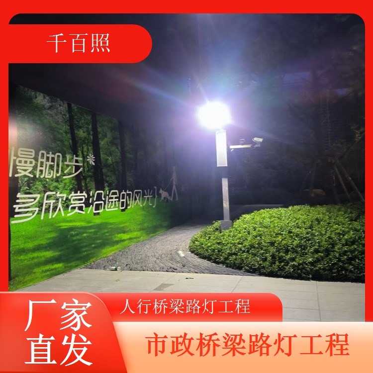 桥梁路灯亮化项目市政夜景工程美化城市风貌千百照路灯