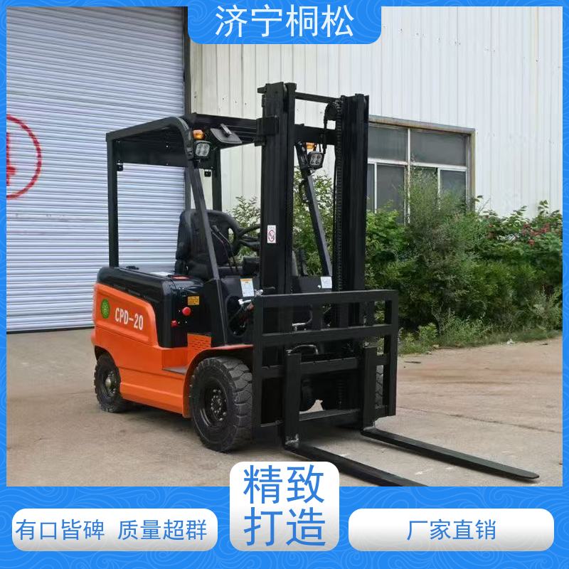 桐松机械 可左右侧移 2.5T环保电动叉车 90°可原地转向 当天物流发货