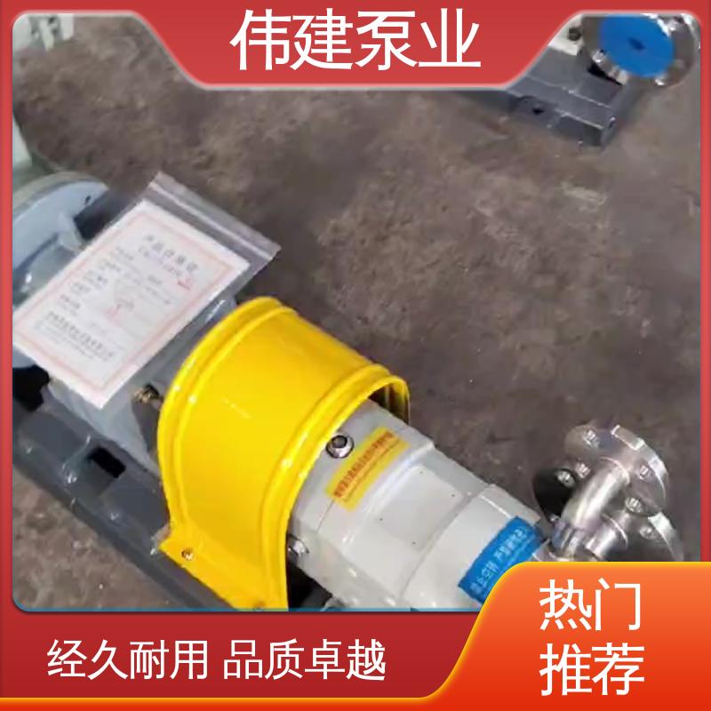 伟建定制 麦芽糖浆泵 稳定推送 碳素合金钢材质