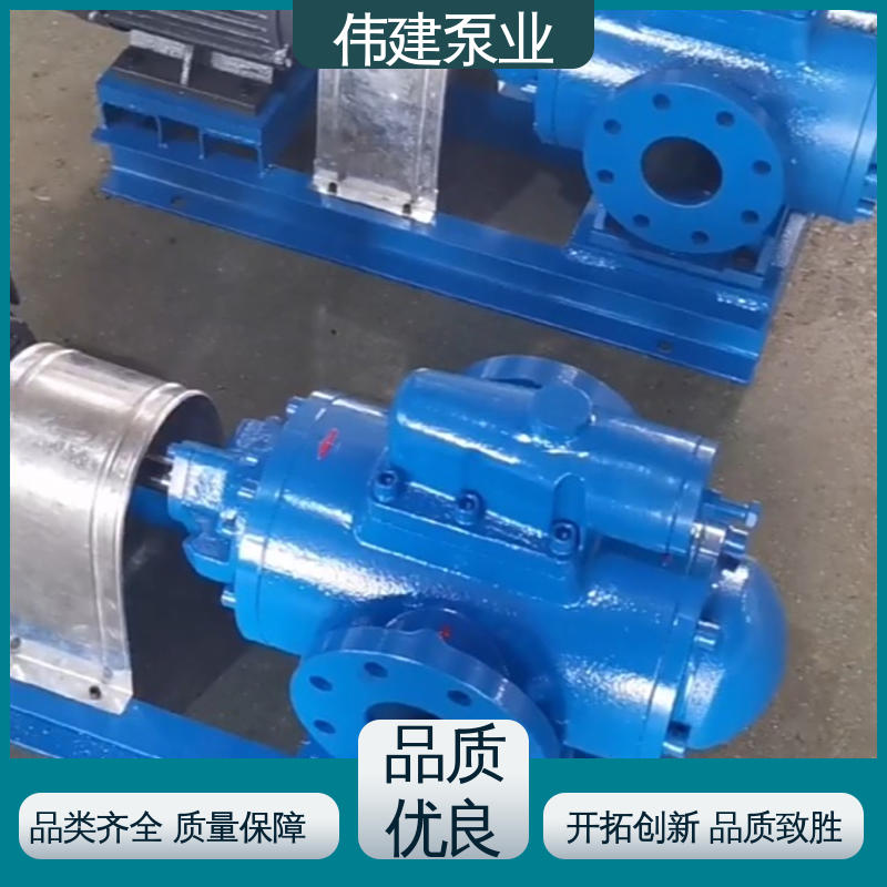 伟建生产 冷却系统有效 卧式螺杆泵 润滑油沥青输送 不易变形