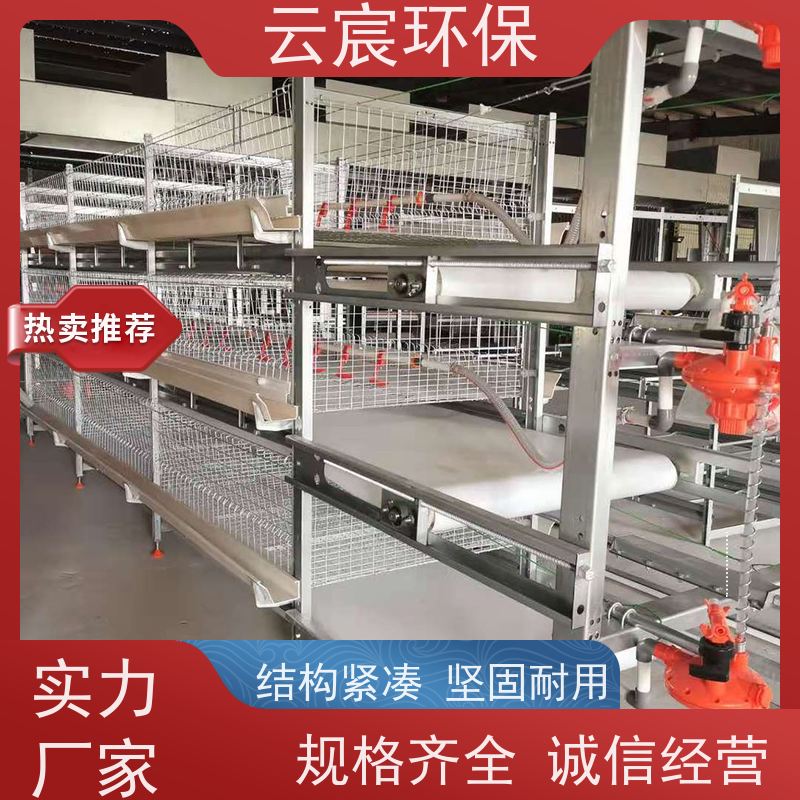 云宸环保 定制全自动框架肉鸡笼 大型鸡场养鸡设备 合理利用空间