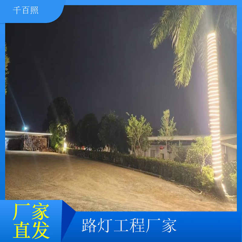 千百照园区路灯工程厂家 产业园区亮化工程施工