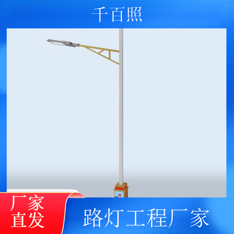 乡村振兴路灯工程厂家 农村基建照明项目承接千百照