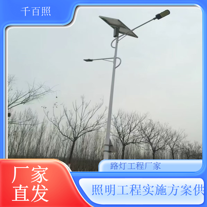渔区路灯工程厂家 沿海渔村道路照明项目千百照