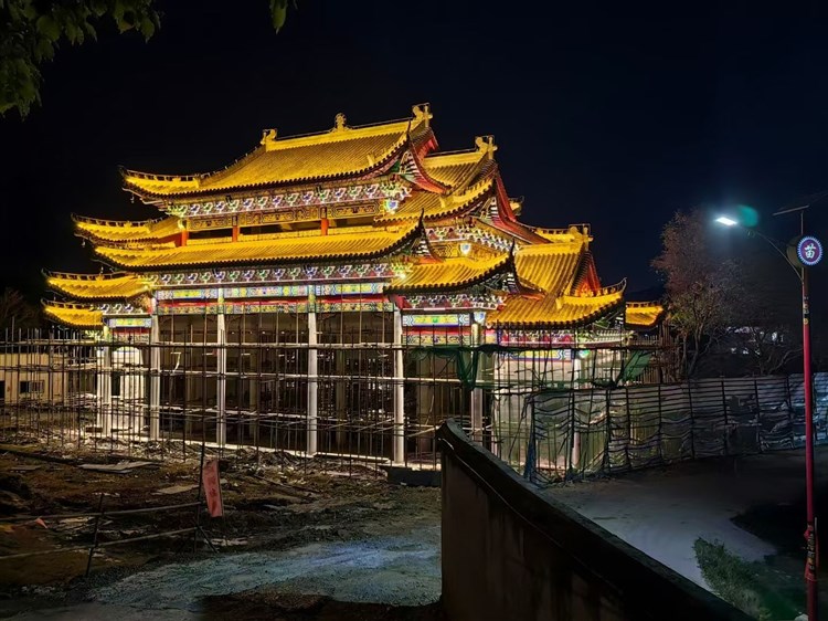 楼宇亮化工程太阳能灯 乡村民宿节能灯光千百照