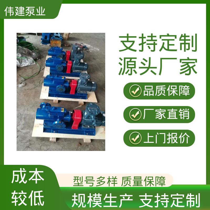 伟建生产 润滑性液体 冷却系统有效 高压力三螺杆泵 不易变形