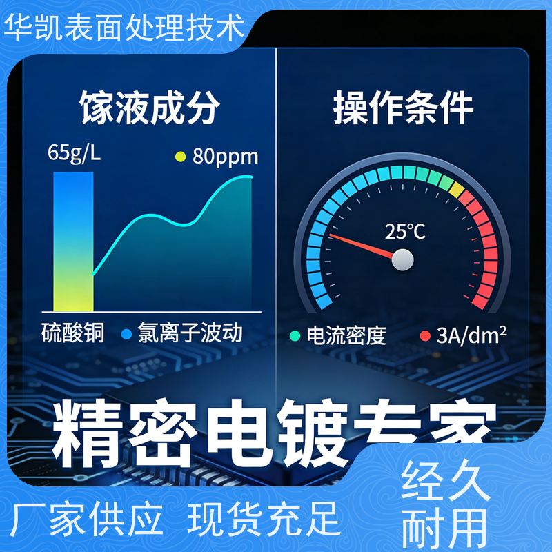 华凯表面处理 酸铜光亮剂 无氰环保配方 复杂工件全覆盖