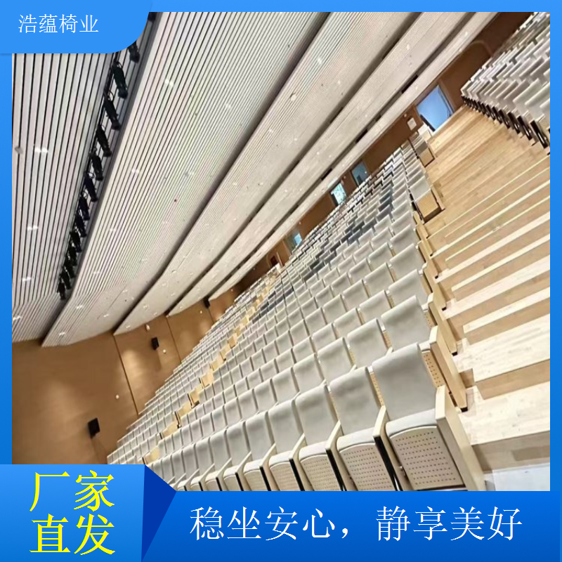 剧院礼堂高靠背软包座椅 人体工学设计品牌浩蕴椅业