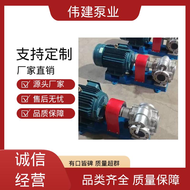 碳素合金钢材质 高粘度输送 耐腐蚀易清洁 灌装机转子泵 伟建供应