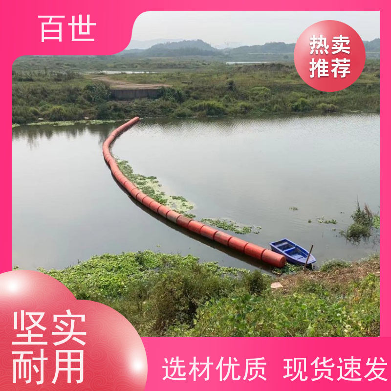百世 海洋作业 拦污屏障 网格化拦截 钢丝绳锚固