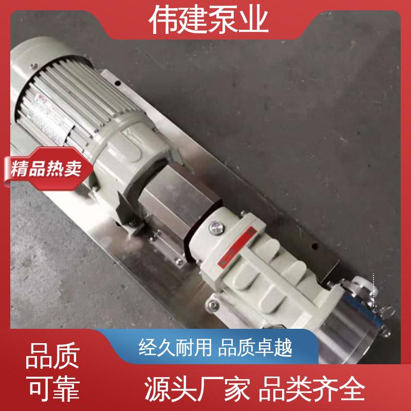 节能设计 灌装机转子泵 304/316不锈钢材质 稳定推送 伟建定制