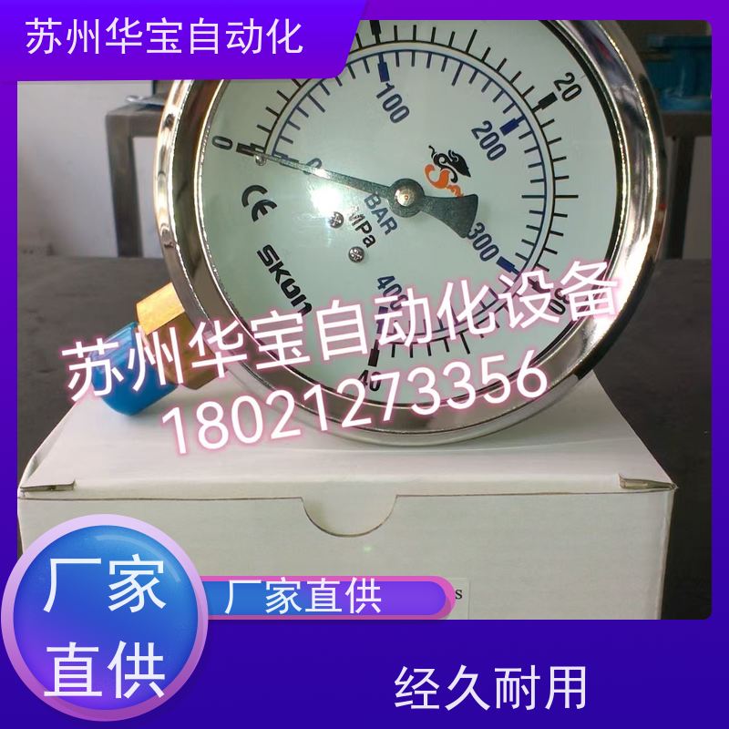 SKON压力表2kg/psi60mm1/4pt充油压力表不锈钢直立