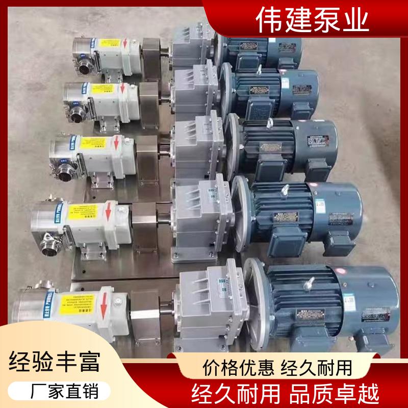 运行噪音小 花生酱定量灌装泵 碳素合金钢材质 伟建生产