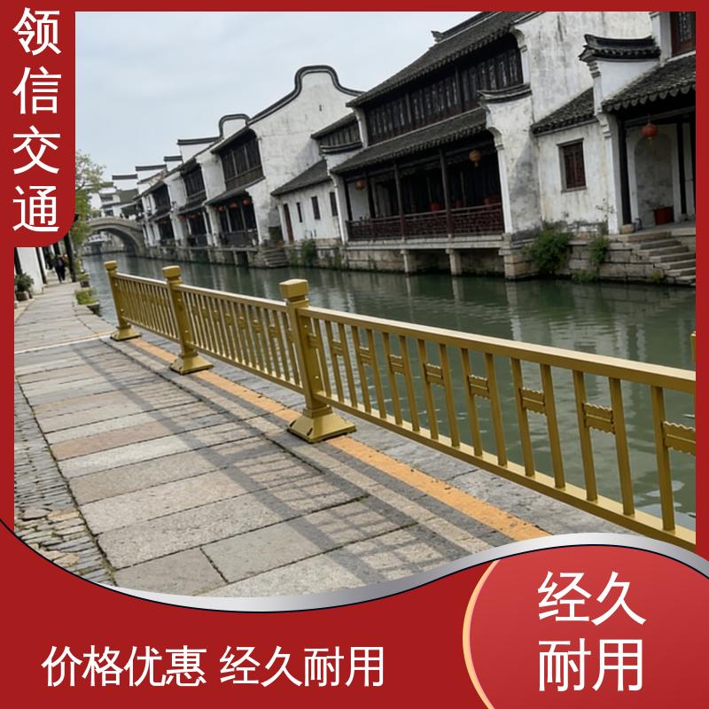 Lingxin Golden Traffic Barrier, Tiananmen Style Lotus Auspicious Cloud Hot-Dip Galvanized Anti-Collision Barrier, Source Manufacturer