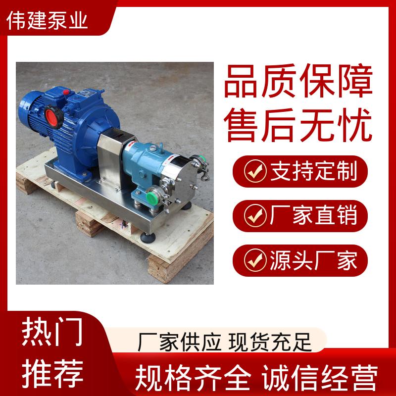 伟建生产 麦芽糖浆泵 防止拉丝或断流 计量精准
