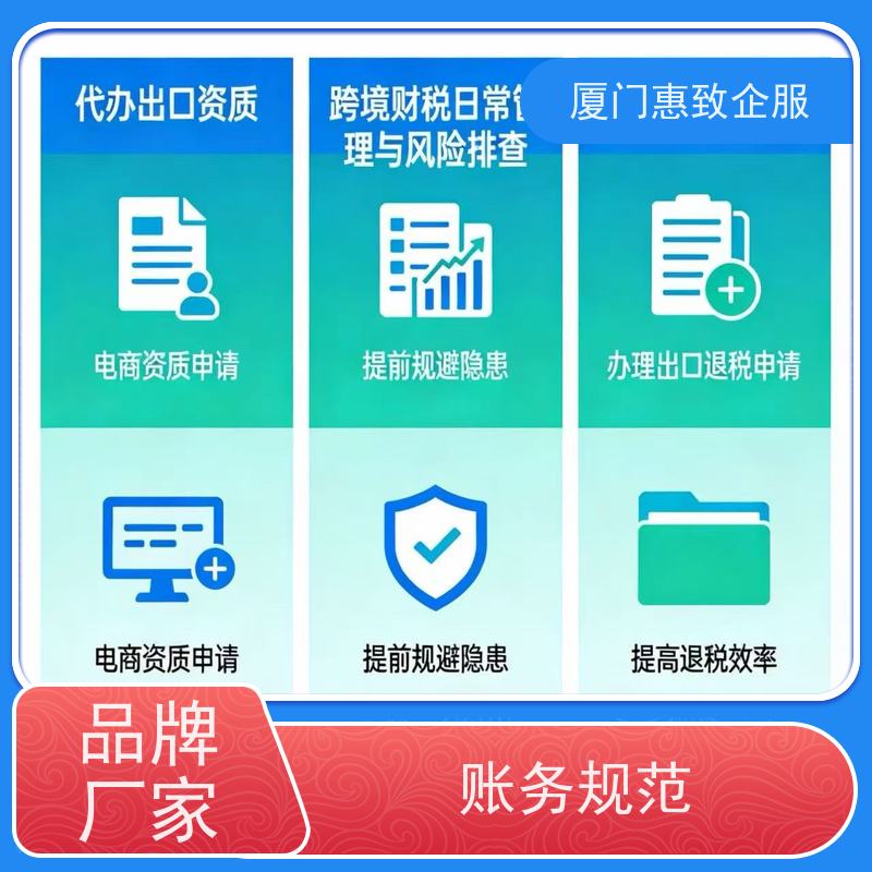外贸出口退税辅导培训 无忧托管 各类资质办理、认证 厦门惠致