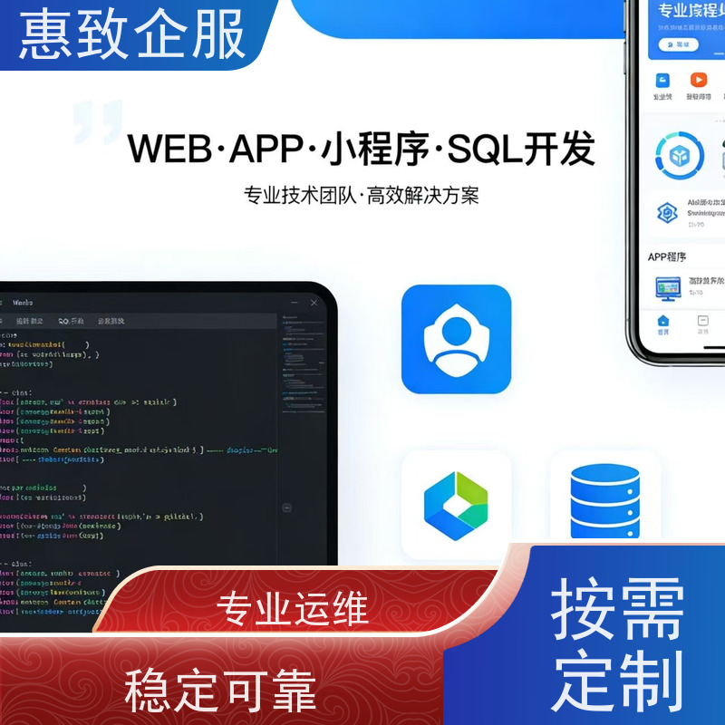 软件定制开发解决方案 助力企业数字化 惠致企服 案例丰富