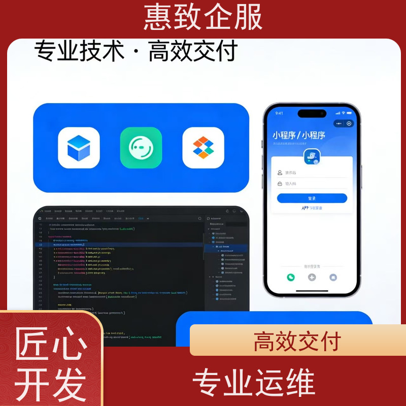 小程序模板定制开发 高效解决方案 惠致企服 二十多年经验