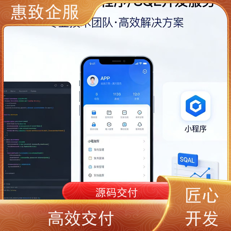 微信小程序开发制作 高效解决方案 惠致企服 技术过硬