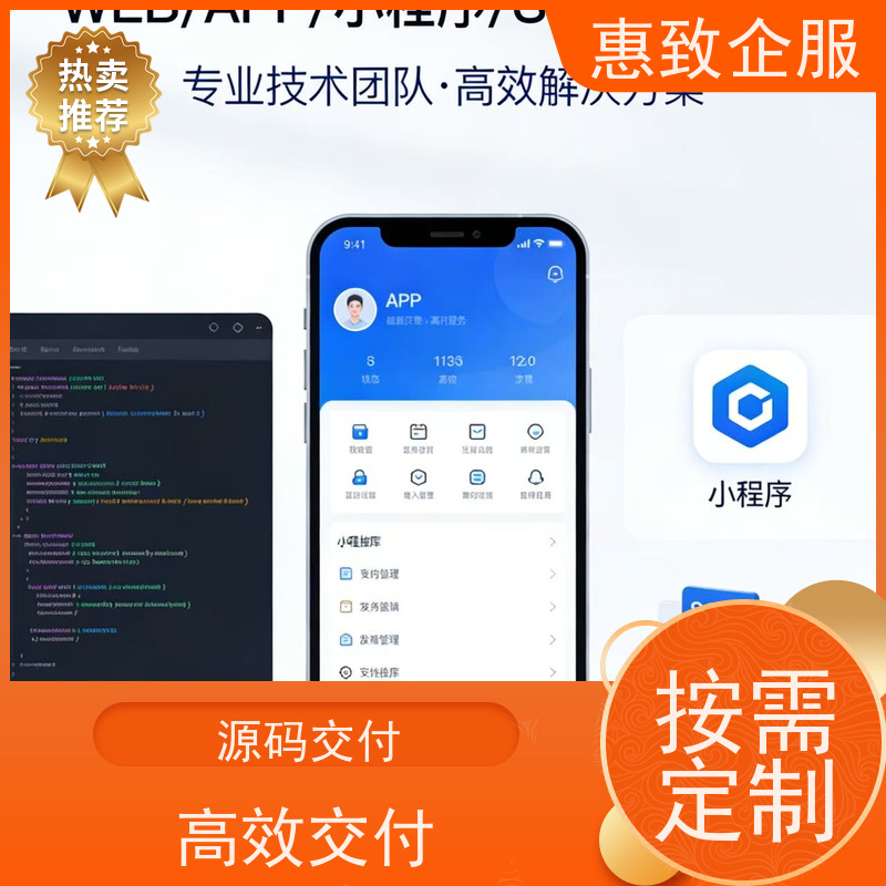 安卓iOS APP开发定制 助力企业数字化 惠致企服 案例丰富