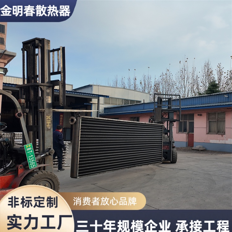 挤压式钢铝翅片管散热器 双金属复合高效换热设备 金明春 源头厂家
